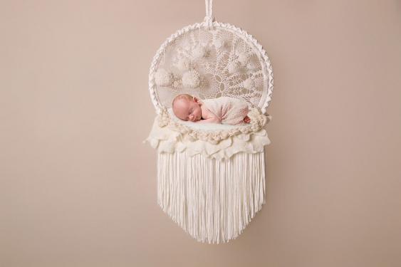 baby newborn traumfänger beige